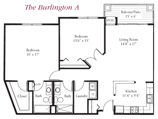 The Burlington A Floor Plan