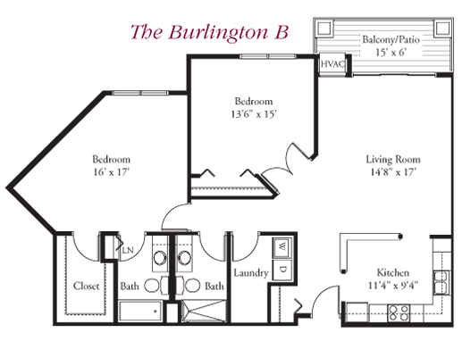 The Burlington B Floor Plan